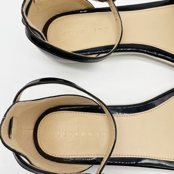 NEW Metaphor Womens 10 Tiffany Sandal Patent Upper Ankle Buckle Comfort - Picture 4 of 6